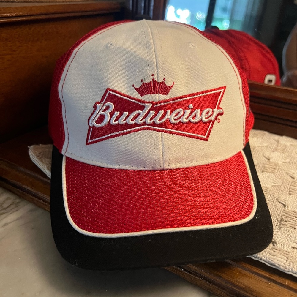 CHASE AUTHENTICS‎ Budweiser Dale Earnhardt Jr #8 Embroidered Hat Red Snapback
